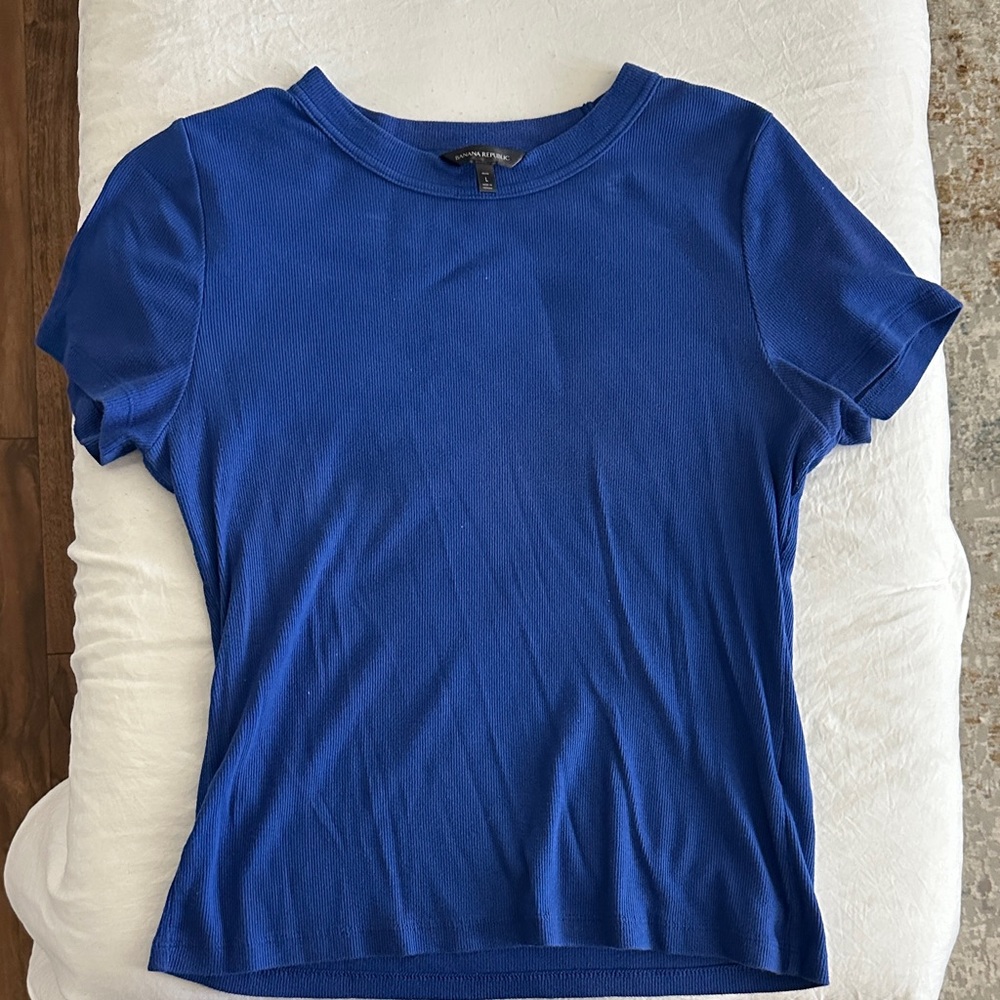 Banana Republic Royal Blue Short Sleeve Tee
